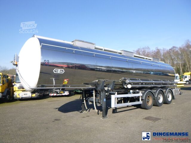 Zbiornik Van Hool Chemical tank inox 30 m3 / 3 comp