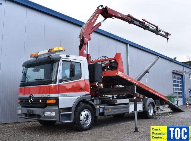 Vehicul de tractare MERCEDES-BENZ Atego 1523 Abschlepper Kran / Bergearm / Brille