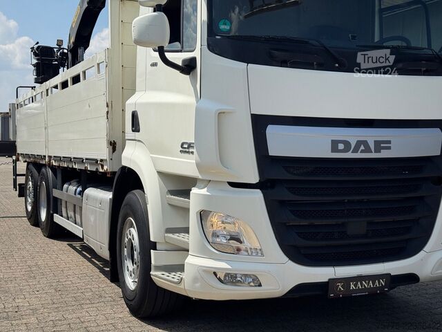 Kuorma-autoon asennettu nosturi DAF CF 460  6x2  Baustoff Palfinger PK18001L