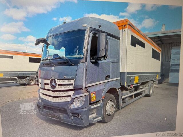 Felépítménycserélő teherautó MERCEDES-BENZ Actros 1836 Wechselbrücke Plane/Spriegel     LBW