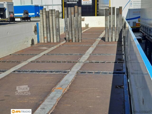 Open oplegger  1-Achs Auflieger 12,8 m Drehschemellenkung