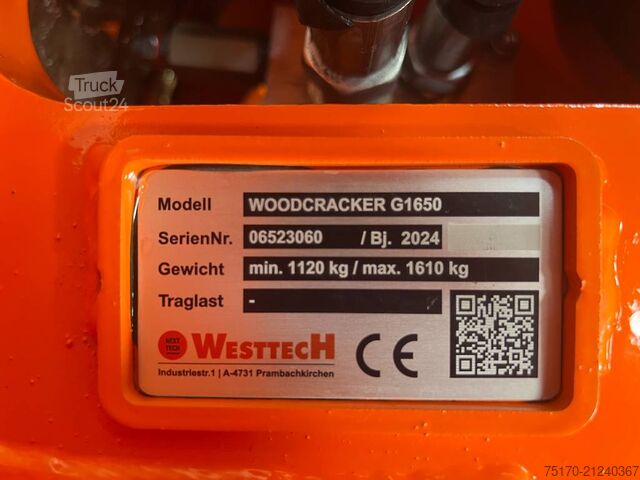 Westtech G1650 ročni grablje s prijemnimi rokami / S70 / DEMO / 2024 Westtech G1650 Roderechen Greifarme / S70 / DEMO / 2024
