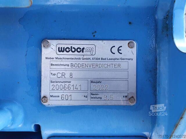 уплътнител Weber CR 8 Hatz-Diesel / 601kg / Rüttelplatte / 117 h