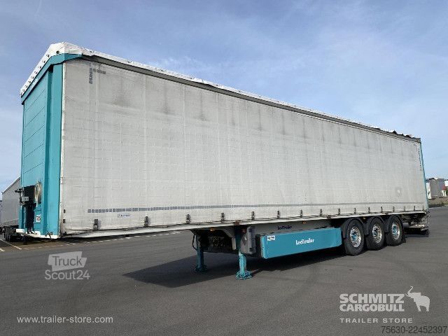Open oplegger met zeil Leci Trailer Semitrailer Curtainsider Dropside Hayon