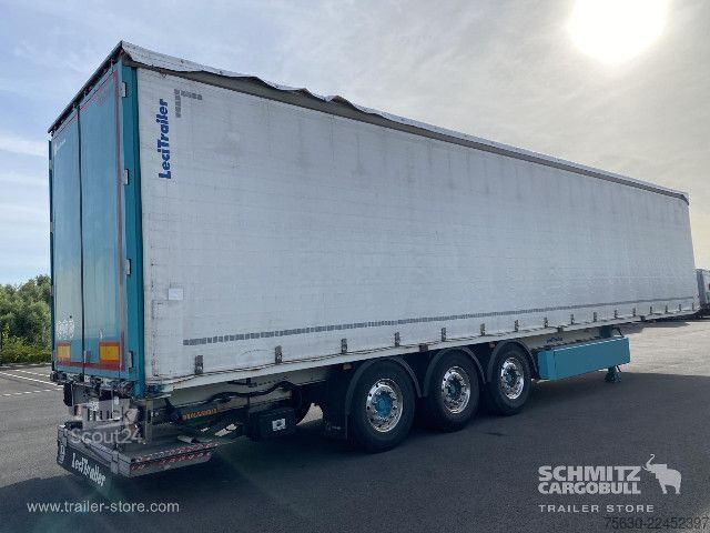 Open oplegger met zeil Leci Trailer Semitrailer Curtainsider Dropside Hayon