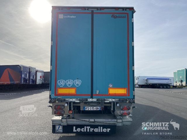 Open oplegger met zeil Leci Trailer Semitrailer Curtainsider Dropside Hayon