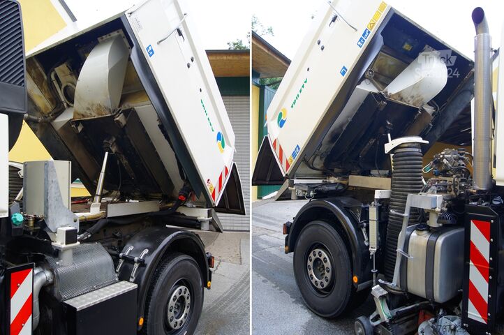 Sweeper Mercedes-Benz Unimog U400 + TRILETY Kehrmaschine / TÜV