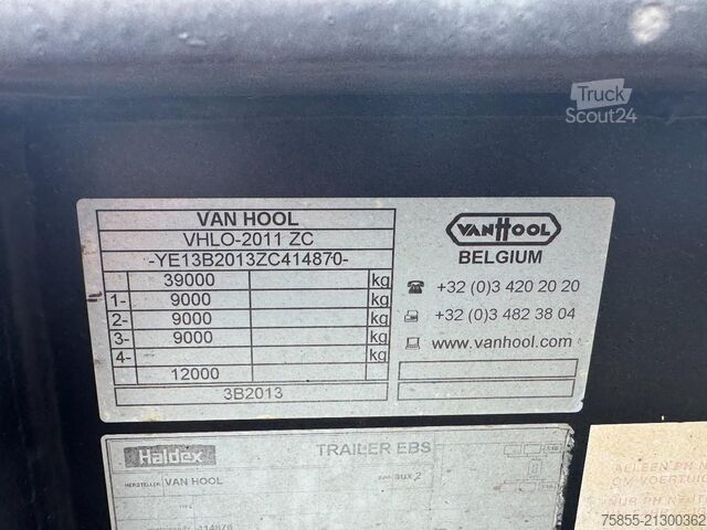 Konteyner taşımacılığı Van Hool 3B2013 20 FT Tank / ADR / NL Trailer