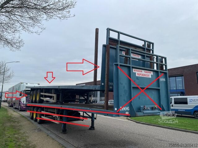 Plattformanhänger Haan OPL45 Heavy Duty (45Ton) / Rungen-Potholes / NL...