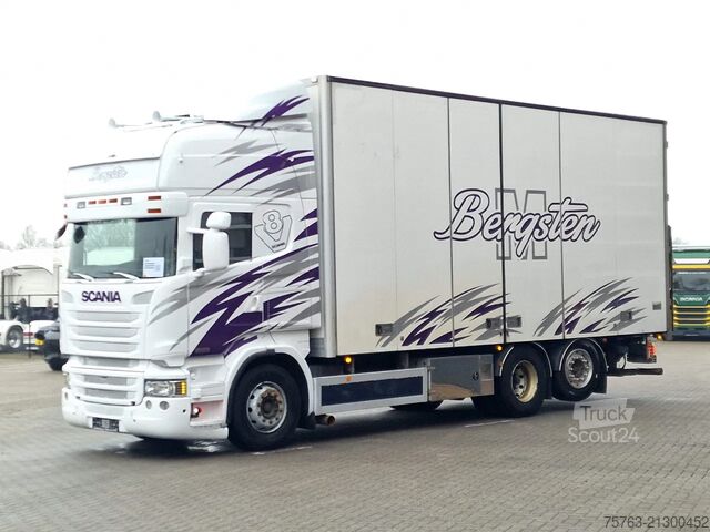 Koffer Scania R520 V8 Topline 6x2 - Box with sidedoors - Load...
