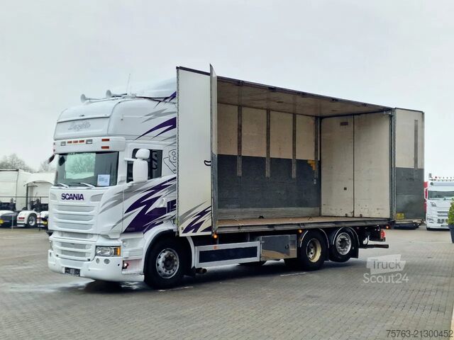 Koffer Scania R520 V8 Topline 6x2 - Box with sidedoors - Load...