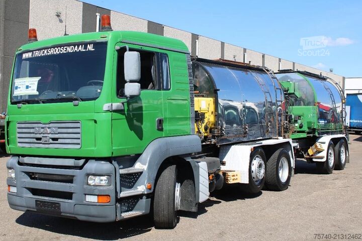 Spruzzatore per asfalto MAN TGA 26.310 + LINDHOFF EN LINNE 6M3 + MANUAL + C...