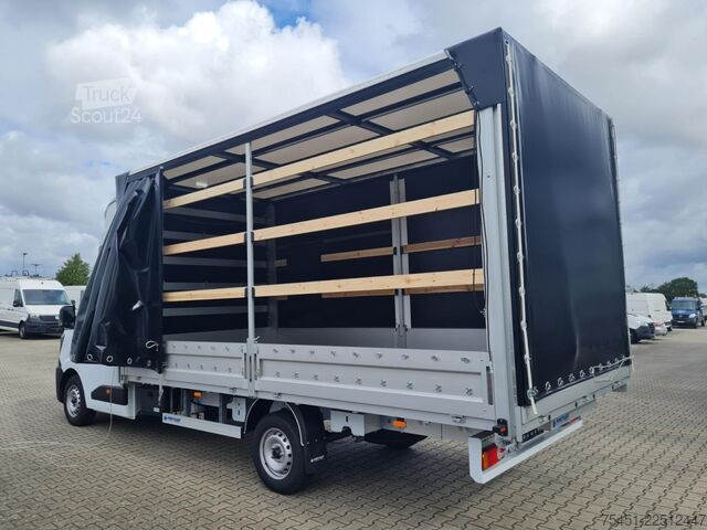 Фургон-шафа з фіранкою Renault Master 35 Pritsche Schlafkab Schiebe Plane LUFTFEDER