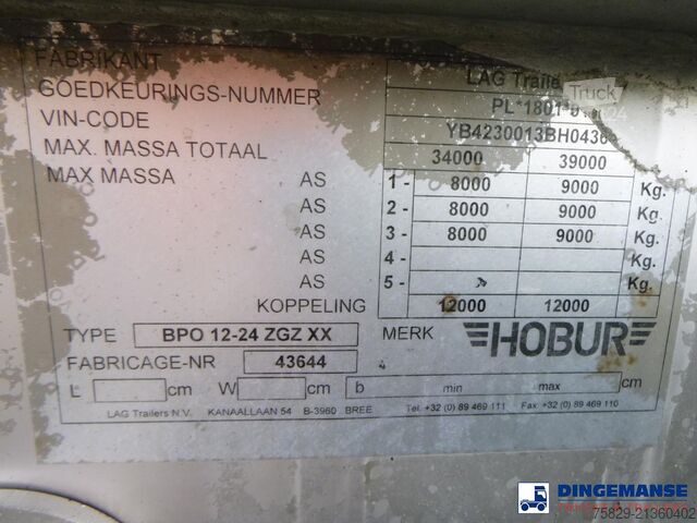 Nádrž Burg Chemical tank inox L4BH 32.5 m3 / 3 comp