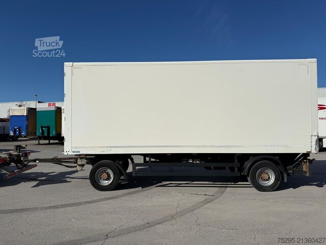 Užitkové vozidlo SAXAS 2 Achs Koffer Drehschemel LBW BÄR Durchlader