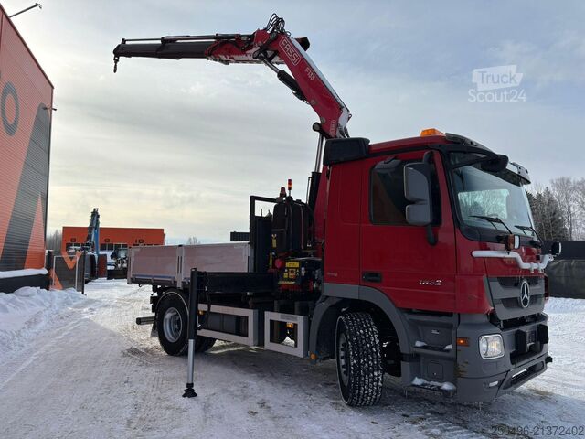 Wywrotka z dźwigiem Mercedes-Benz Actros 1832 4x2 FASSI F135A22 / BOX L=3707 mm