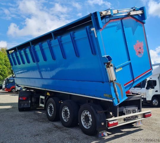 Kipper Auflieger GLORIA 3-Achs 1-Seitenkipper ALU Kohle Getreide