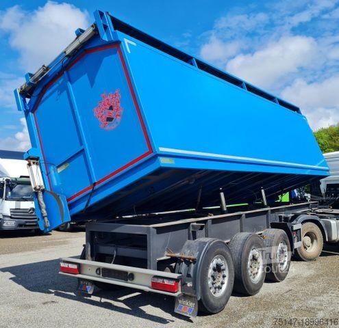 Kipper Auflieger GLORIA 3-Achs 1-Seitenkipper ALU Kohle Getreide