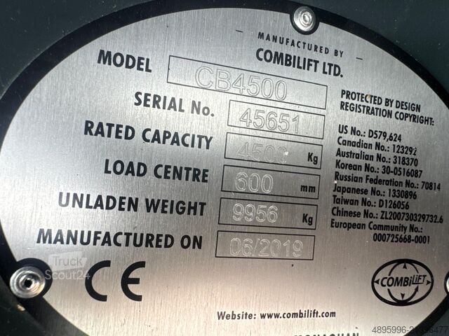 Wózek widłowy czterokierunkowy Combilift CB4500//2019 year // New price
