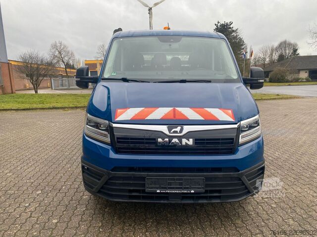 Furgão pick-up MAN TGE 3.180 Pristche mit Kran *Doppelkabine*Ahk*