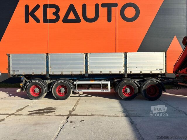 Отворено тяло Kel-Berg D32B4 BPW AXLES / EXTENDABLE DRAWBAR / BOX L=76...