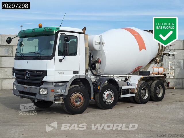Mixer Mercedes Actros 3236 8X4 9m3 Liebherr 3-Pedals Steelsusp...
