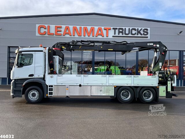 شاحنة رافعة Mercedes-Benz Arocs 2636 6x4 Euro 6 Hiab Banden Manipulator M...