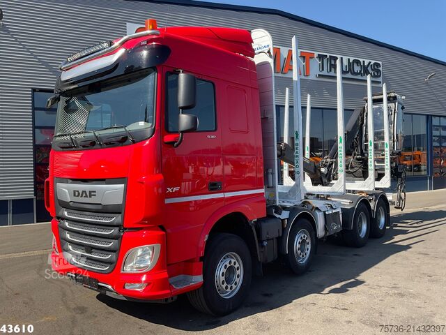 Nosturiauto DAF FAD XF 530 8x4 Holzkran