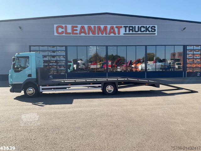 Autonkuljetuspakettiauto DAF LF 180 Euro 6 Autotransporter met oprijplaten J...