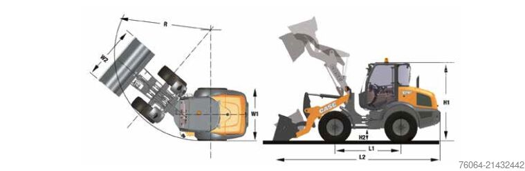 Kuormaaja Case 021F Radlader Herstellergarantie E00480
