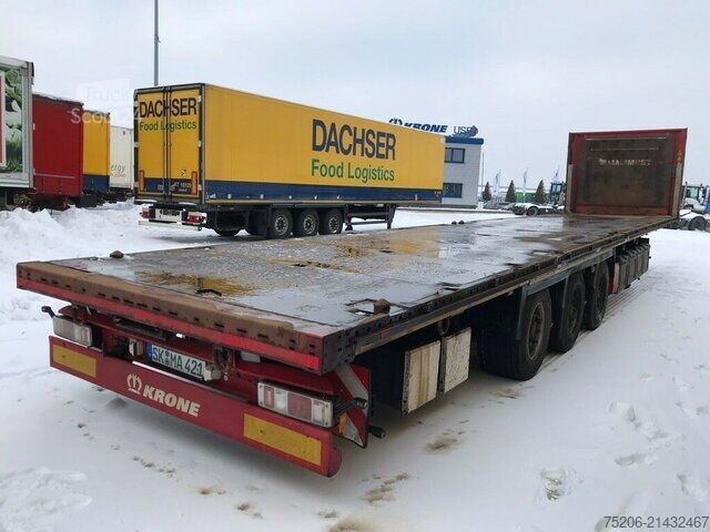 Furgão Krone Mega Liner Plateau mit Containerverriegelungen SDP 27 eLCVB4-S