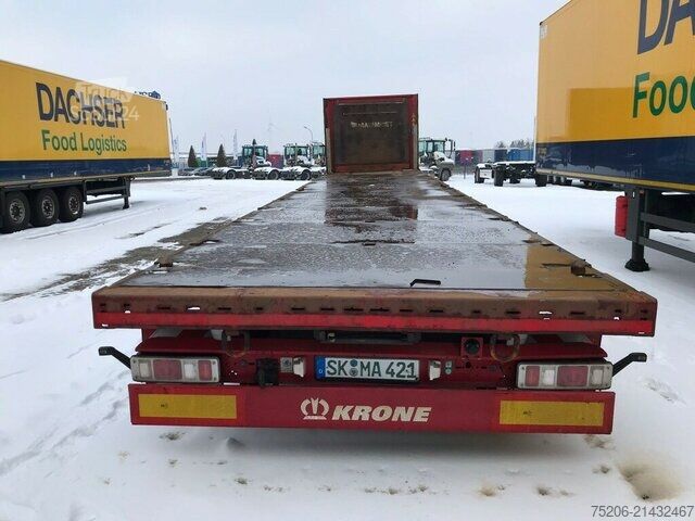 Furgão Krone Mega Liner Plateau mit Containerverriegelungen SDP 27 eLCVB4-S