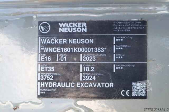 Bandgrävare WACKER NEUSON ET35 | VDS | 3X BUCKET | LOW HOURS! | QUICK COU...