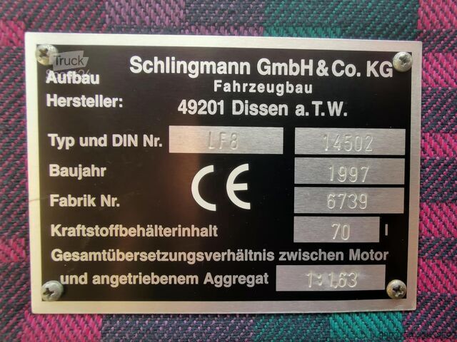 Autospecială de pompieri Mercedes-Benz 814 F