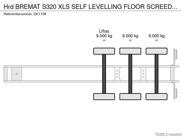 Mixer Hrd BREMAT S320 XLS SELF LEVELLING FLOOR SCREED CHA...