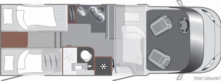 Félintegrált lakóautó LMC Tourer Lift 70 H 663/0 G 70 Jahre Messeangebot C