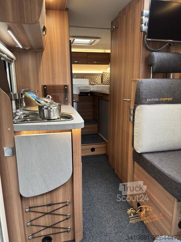 Camping-car semi-intégré WEINSBERG CaraCompact EDITION PEPPER 600 MEG 3xSolar SAT
