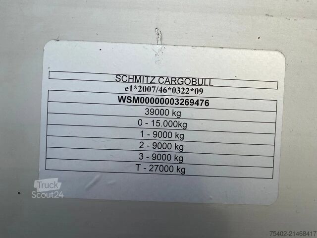 Розсувні тенти Schmitz Cargobull SCB*S3T / Coil / Tautliner / Disc Brakes