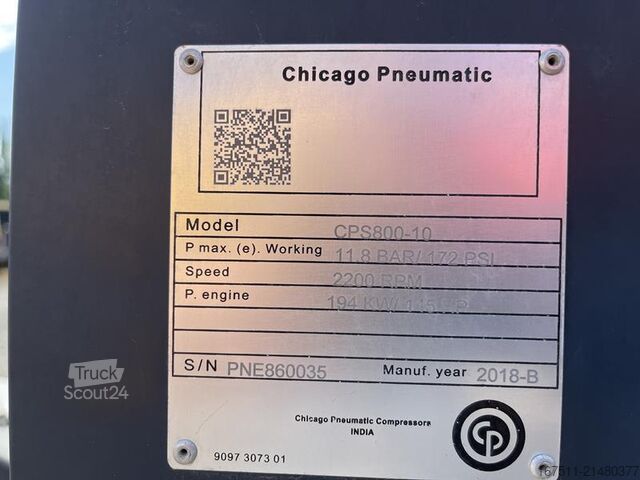 Verdichter Chicago Pneumatic CPS 800 - 10
