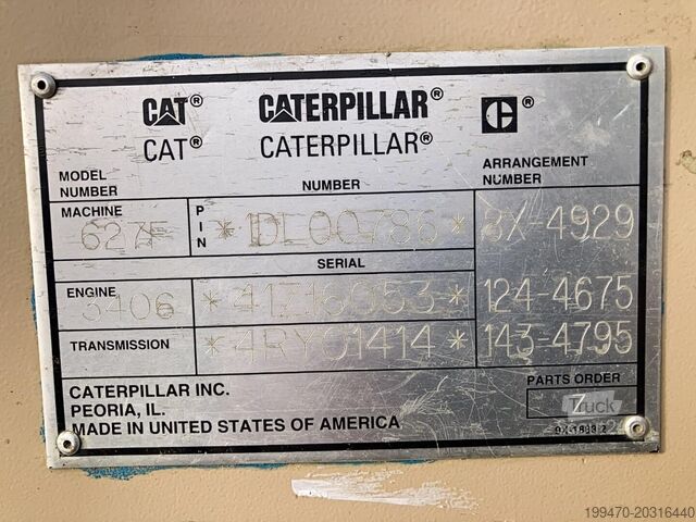 Scraper Caterpillar 627F 