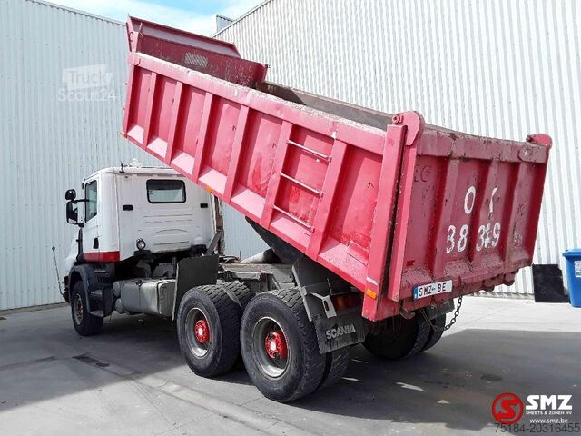 Avfallsbil Scania T 124.360 torpedo manual pump