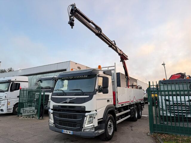 Open laadbak Volvo FM 420 6x4 BAUSTOFF + KRAN PALFINGER PK18502 SH...