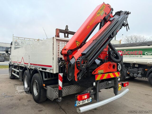 Open laadbak Volvo FM 420 6x4 BAUSTOFF + KRAN PALFINGER PK18502 SH...