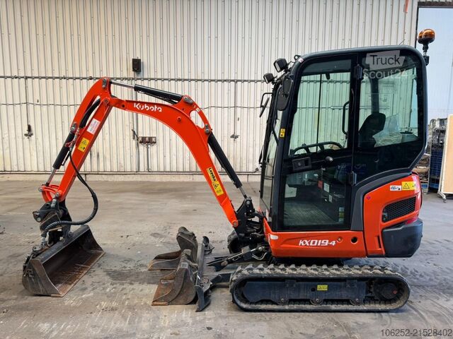 μίνι εκσκαφέας Kubota KX019-4 *277h ORIGINAL* - TILT-BUCKET + 2 EXTRA...