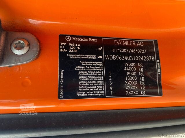 MTS standard Mercedes-Benz Actros 1943 / PTO / Euro 6 / Automatic / APK- T...