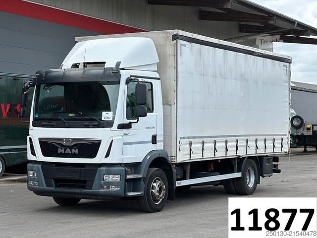 Tovorno vozilo s ravno platformo in ponjavo MAN TGM 12.250 4x2 BL Curtainsider