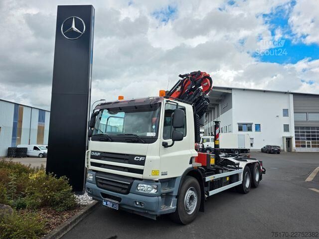 Sistema de braço de gancho DAF CF 75.310 6x2 Palfinger PK 34002 SH +Jib +Funk