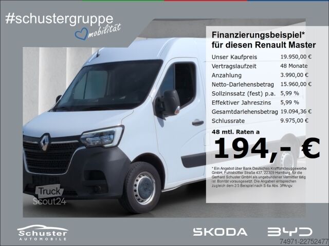 Kastenwagen Renault Master Kasten L2H2 3,3t 2.3D*Klima Blueto 3Sitze