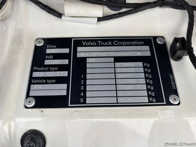 Standaard trekker Volvo FH500 6x2 PTO / GLOBE XL / DOUBLE BOGIE