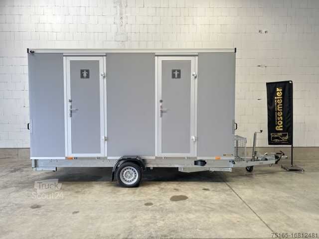 Trailer Rosemeier VE 2 Damen, 1 Herren, 2 Urinale Toilettenanhänger